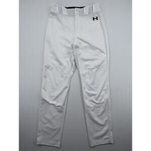 Under Armour Men’s Medium Relaxed Fit Baseball pants white